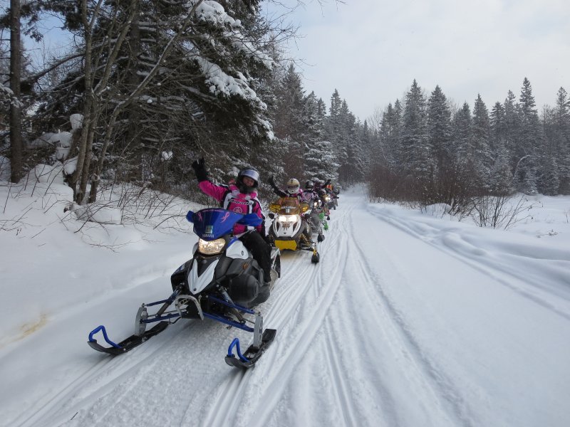 Ladies on the another trail